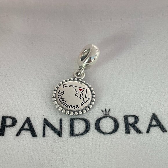 Pandora Baltimore Map Exclusive Charm - Picture 1 of 3